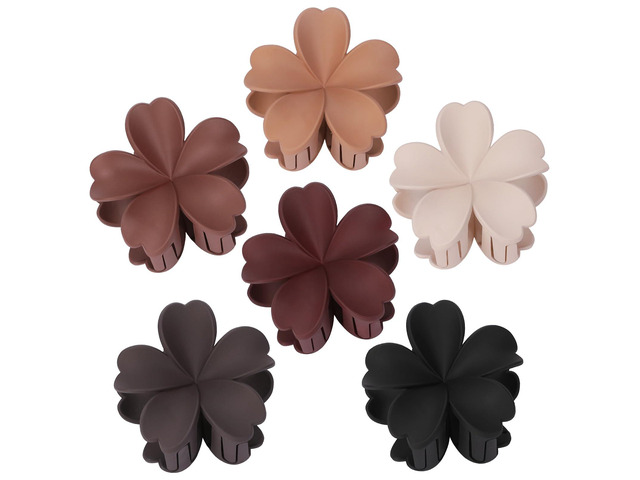 SMKSL 6 Pcs Flower Hair Claw Clips for Women & Girls Hawaiian Styles Hair Accessories