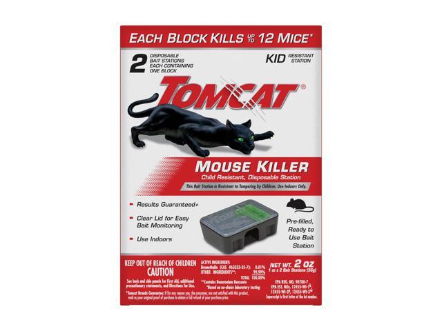 Mouse Killer, Child Resistant, Disposable Station, 2 Stations