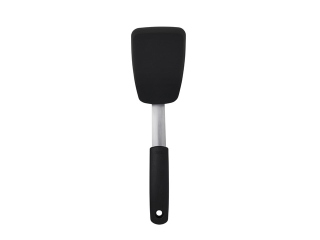ViewSonic Good Grips Small Silicone Flexible Turner - Black Spatula, Heat Resistant and Flexible Head, Non-Stick Safe, Ideal for Flipping Burgers...