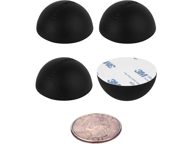 Speaker Isolation Feet (4-Pack, 1') Adhesive Silicone Anti-Vibration Pads for Speakers, Turntables, Subwoofers & Amplifiers, Supports 5-13 lbs Per...