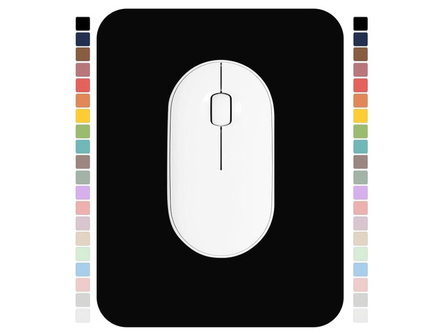 Small Mouse Pad 6 x 8 Inch, Horizontal and Vertical Flexible use. Great for Traveling, Wireless laptops, Keyboard Trays, Offices, etc. (Black)