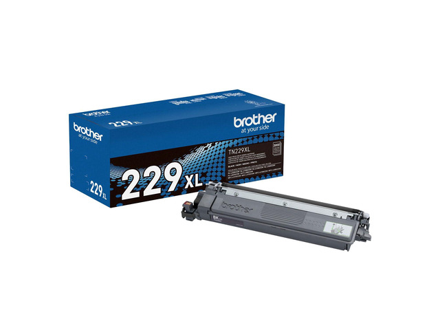 Genuine TN229XLBK Black High Yield Printer Toner Cartridge - Print up to 3,000 Pages(1) High-yield document printing with 3,000 page capacity and...
