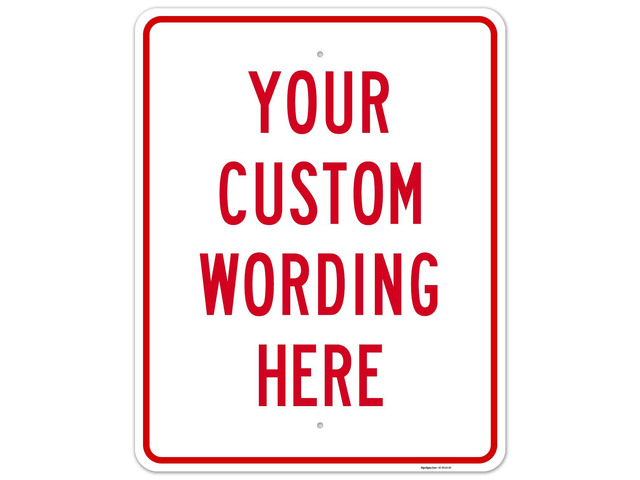 Custom Sign, Personalized Metal Signs, Customize for Office, Business, Workplace, office, Home, Delivery Signs, 24x30 Inches, Rust Free