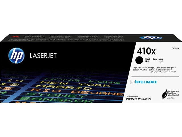410X Black High-Yield Toner Cartridge Printers Works with Color LaserJet Pro M452 Series; Color LaserJet Pro MFP M377, M477 Series CF410X