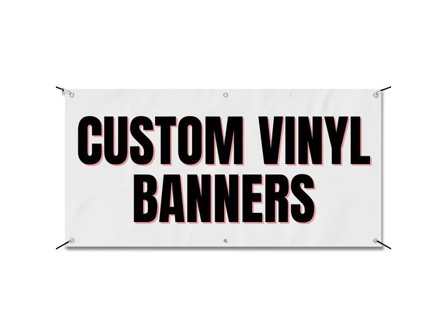 Custom 3x6 Indoor or Outdoor Heavy Duty Vinyl Banner for Business, Birthdays, Holidays, & Special Events (16 Ounces)