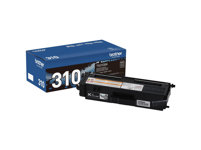 Genuine Standard Yield Toner Cartridge, TN310BK, Replacement Black Toner, Page Yield Up to 2,500 Pages, TN310