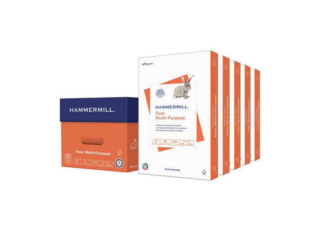 Printer Paper, Fore Multipurpose 20 lb Copy Paper, 11 x 17 - 5 Ream (2,500 Sheets) - 96 Bright, Made in the USA, 103192C