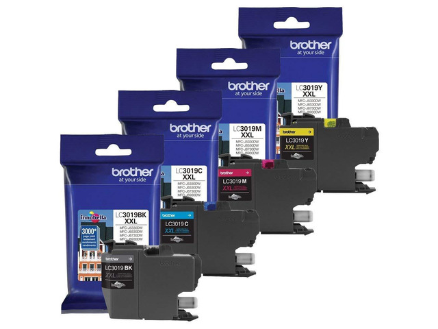 Genuine LC3019 (LC-3019) (BK/C/M/Y) High Yield Color Ink 4-Pack (Includes 1 Each LC3019BK, LC3019C, LC3019M, LC3019Y)