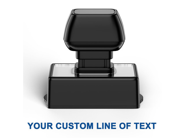Self Inking Custom Name Stamp - Personalized 1 Line Stamp for Office, Teacher, Business Label with Clear, Consistent Impressions & Effortless Stamping