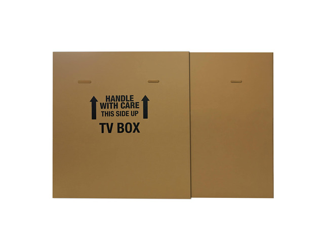 Moving Boxes Bundle TV Box (1-Pack), Adjustable Flat Screen TV Moving Boxes for Packing, Moving & Storage with Handles