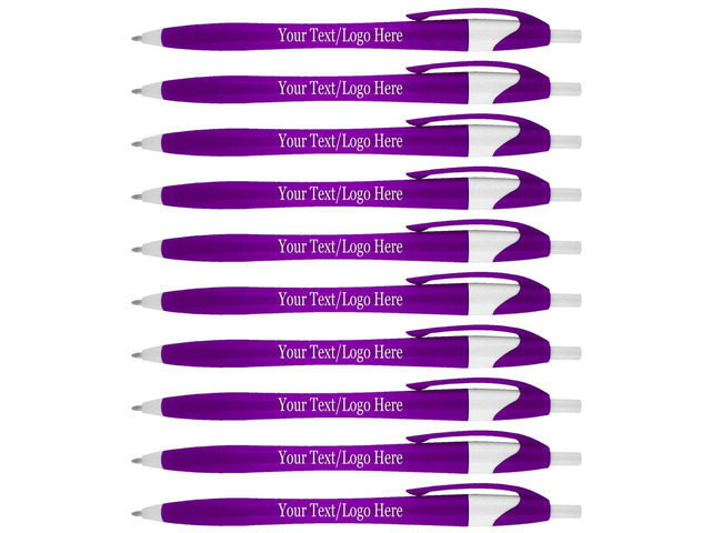 Personalized Pens With your Custom Logo or Text-1000 Pack Bulk-for Businesses, Parties, and Events, Custom Printed Slim Ballpoint Click Pens,...