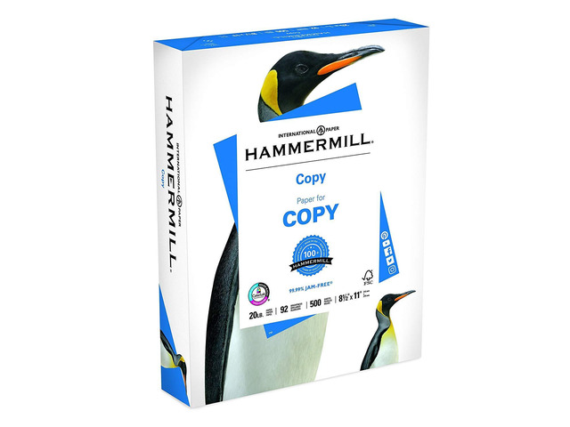 Printer Paper, 20 lb Copy Paper, 8.5 x 11-1 Ream (500 Sheets) - 92 Bright, Made in the USA