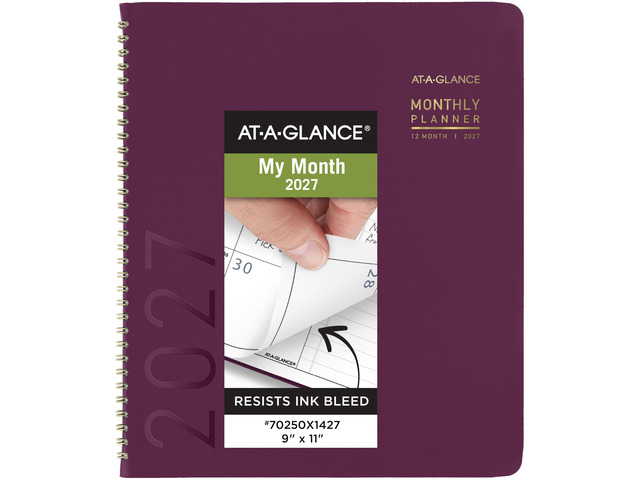 2027 Planner, Monthly, 9' x 11', Contemporary, Purple (70250X1427)