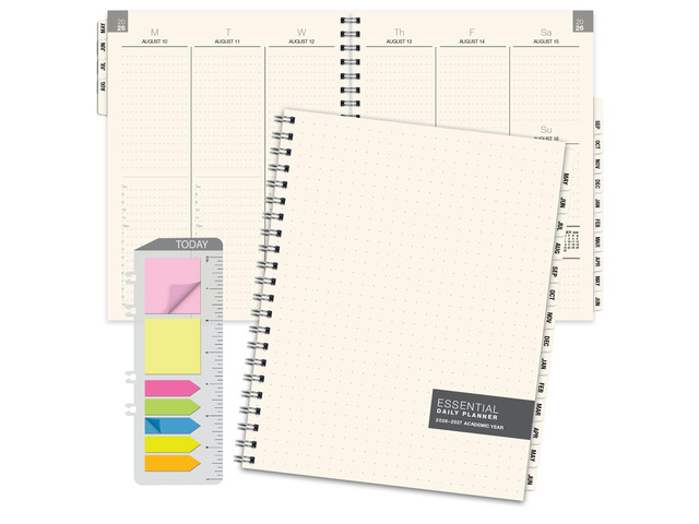 ESSENTIAL 2026-2027 Monthly & Weekly Planner with Tabs, 8.5'x11': 14 Months (May 2026 - June 2027), Professional, Simple, Easy-to-Use Design and...