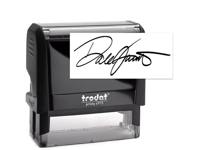 Trodat 4915 Signature Stamp - Custom Text Stamp - Choose from Many Fonts & 15 Ink Colors!