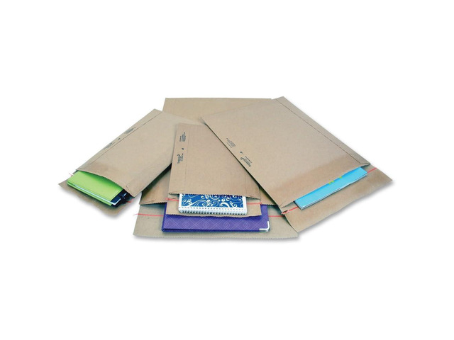 Jiffy Padded Shipping Mailers, Case of 100, Self Seal Heavy Duty Recycled Cushioned Mailing Envelope, #1-7.25' x 12', Kraft