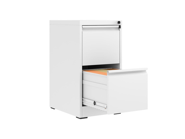 2 Drawer File Cabinet with Lock,Metal File Cabinet for Home Office White Vertical Filing Cabinets Heavy Duty Office Storage Cabinets for...