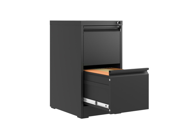 2 Drawer File Cabinet with Lock,Metal File Cabinet for Home Office Black Vertical Filing Cabinets Heavy Duty Office Storage Cabinets for...