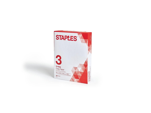 8.5-Inch X 11-Inch 3 Hole Copy Paper 20 Lbs. 92 Brightness 500/Ream, For Office, School & Home Pre-punched white paper ready for standard 3-ring...