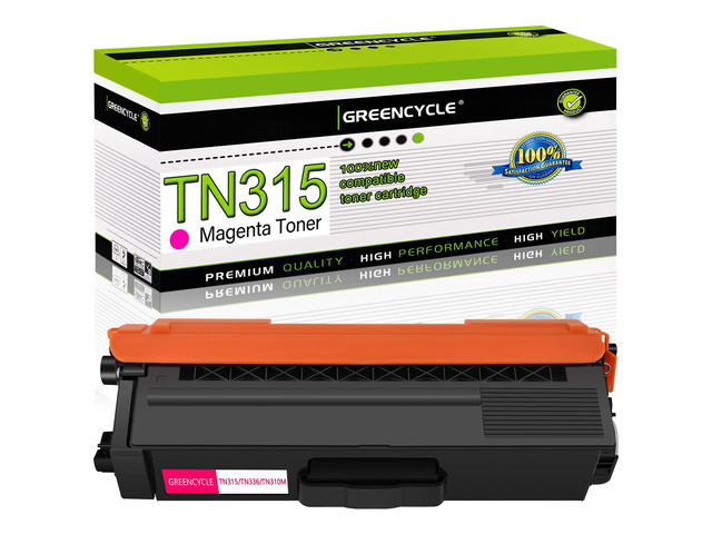 1 Pack TN315 TN336 TN315M TN310 Magenta Compatible Toner Cartridge Replacement for Brother TN315 TN336 TN315M TN310 Toner for HL-4140CW HL-4570CDW...