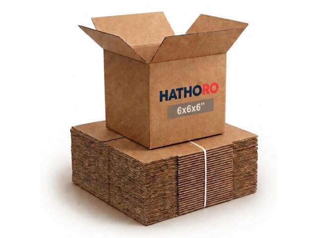 Shipping Boxes 6'L x 6'W x 6'H (25-Pack) Cube Corrugated Cardboard Box for Moving, Mailing, Packing, Packaging and Storage