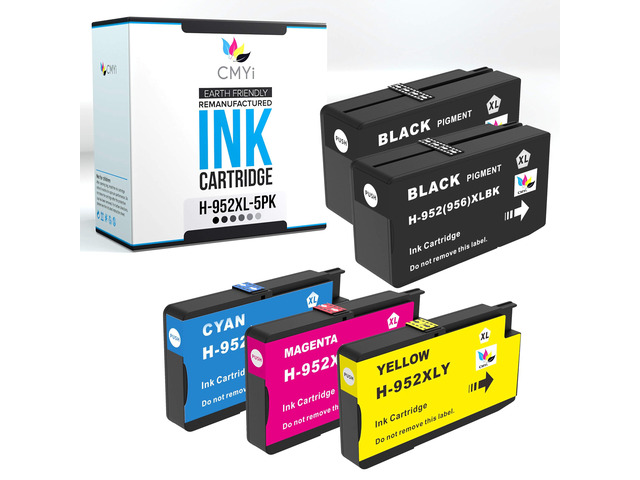 952XL Replacement Combo Pack Ink Cartridge for HP OfficeJet Pro 8727, Pro 8728, Pro 8730, Pro 8732M, Pro 8734, Pro 8735, Pro 8736, Pro 8740...