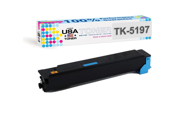 Compatible Replacement for Kyocera TK-5197C, TK-5199C TASKalfa 306ci, 307ci, 308ci, Copystar CS306ci, CS307ci, CS 308ci (Cyan)