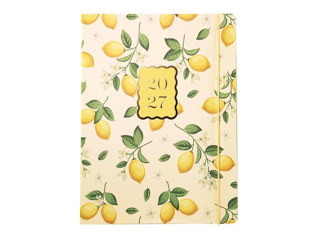 18 Month Planner/Calendar, July 2026 Dec. 2027 Lemons Monthly Planner, Holidays, Notes Pages, 8 x 10