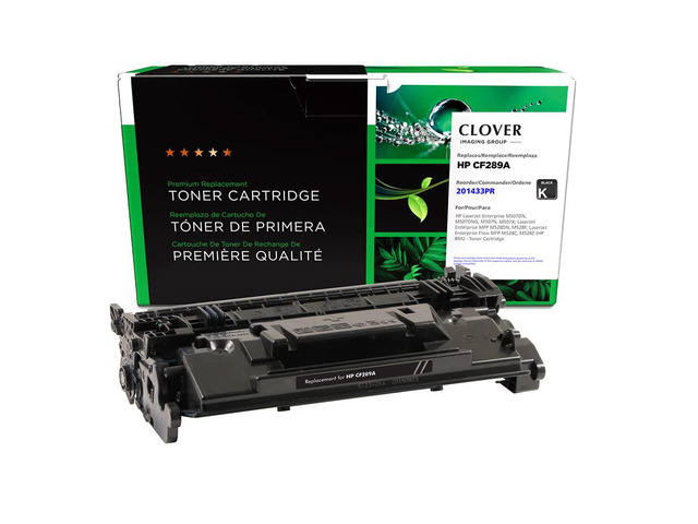 Remanufactured Toner Cartridge (Reused OEM Chip) Replacement for HP 89A (CF289A) Black, 10.96 x 2.35 x 4.95