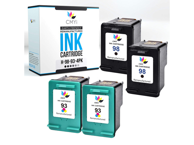 98 93 Replacement Combo Pack Ink Cartridge for HP PhotoSmart C4100, C4140, C4150, C4170, C4173, C4175, C4180, C4183, C4188, C4190, C4193, C4194,...