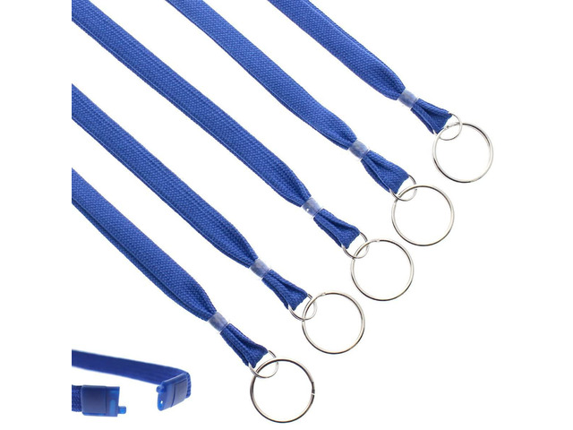 Heavy Duty Breakaway Lanyards for Keys and ID Badges with Key Chain Split Ring - Keychain Badge Holder