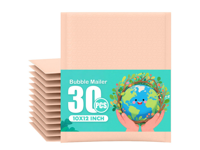 Nude Bubble Mailers 10x12 Inch Padded Envelopes 30 Pack Strong Self-Seal, Waterproof Poly Bag, Cushion Shipping Envelopes, for Mailing Jewelry &...