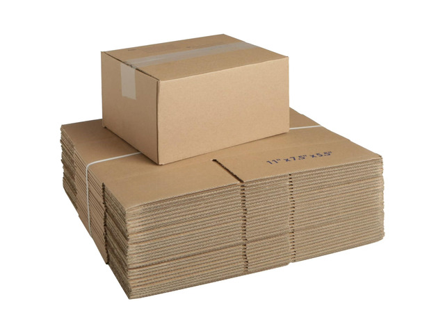 11x7.5x5.5' Shipping Boxes 30 Pack, Corrugated Cardboard Mailers Sturdy corrugated cardboard easy fold kraft surface fits shoes toys books ideal...