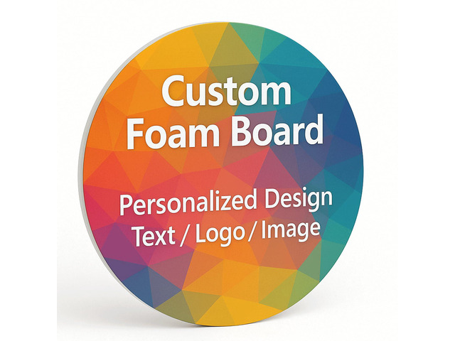 Custom Foam Boards - 3/16' Thick Personalized Poster Boards for Designs, Text, Logos & Images - Photo Mounting, Presentations, Event Signs, Store...