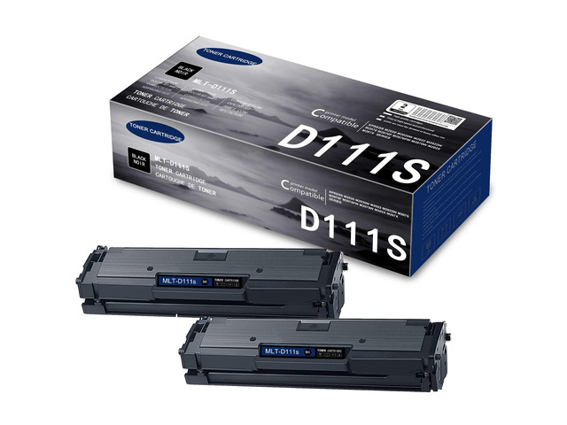[2-Pack, Black] MLT-D111S D111S 111S SU814AD Toner Cartridge Compatible for Samsung Xpress M2020 2020W 2022 2022W 2070 2070F 2070FW 2070W 202x 207x...