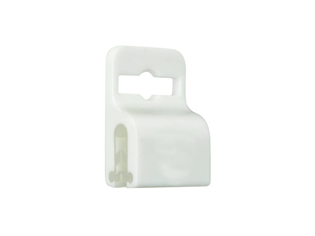 Bulk 100 Pack - White Gripper Card Holder Clamp - Holds Standard Credit Card Size (Max 30 Mil Thick) - Badge Holder for Work I'd, Smart Card, CAC,...
