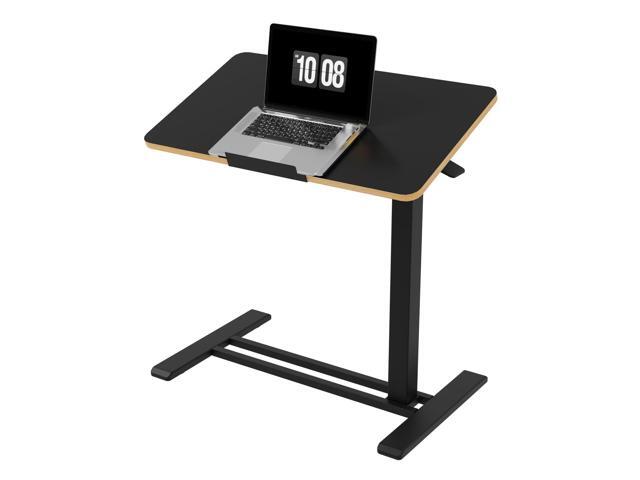 H7 PRO 90° Tiltable Mobile Overbed Table with Pneumatic Lift,28'' Foldable bedside table with adjustable desktop for laptop, Rolling Computer...