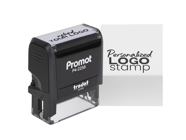 Custom Logo Stamp - Personalized Your Business Text or Logo (Large) Professional Brand Impressions, Crisp & Consistent Impressions, Fast One-Hand...