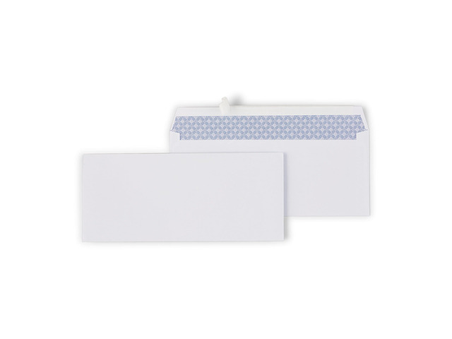 #10 EasyClose Security-Tinted Envelopes, White, 1000/Carton Self-seal 4.125x9.5 inch business envelopes for everyday office mailing