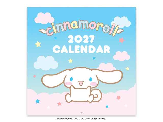2027 Cinnamoroll Wall Calendar, 12 x 12 Cute Sanrio Calendar with Pastel Character Artwork for Bedroom Decor, Classroom, Office & Gift Giving 12...