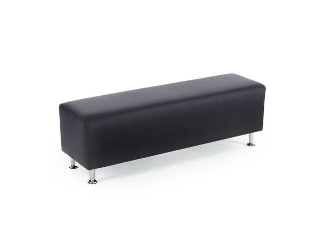 Waiting Room Bench Seating Faux Leather, 53.9 Office Guest Chair Reception Chair, Lobby Furniture for Conference Room Beauty Salon Barbershop Small...