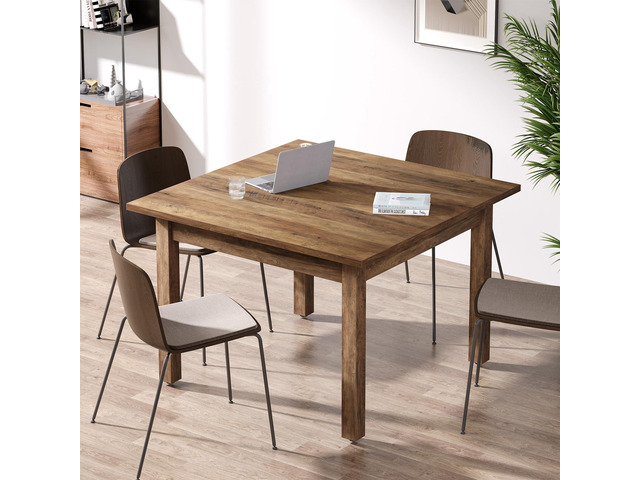 39'' Square Conference Table, Small Wooden Meeting Room Table Industrial Seminar Tables for 4 People,Free Combination Businessfor Conference Room...