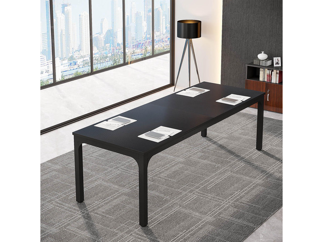 6.5FT Conference Table, 78.7-Inch Rectangle Meeting Seminar Table, Large Business Tables for 6-8 People (Only Table)