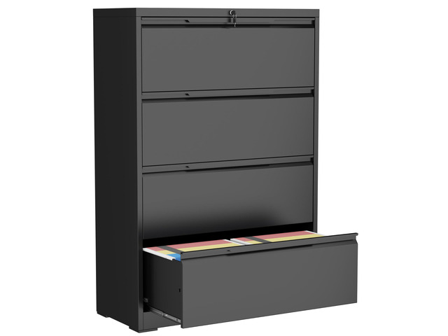 4 Drawer Lateral File Cabinet with Lock,Metal File Cabinets for Home Office,Locking Filing Cabinet for Letters/Legal/A4 Size, Assembly...
