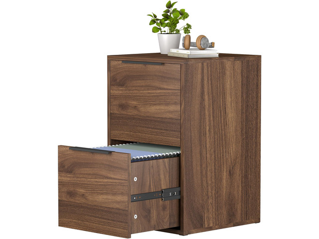 2 Drawer File Cabinets, Wood File Cabinet with Hanging Bar for Letter Size, Modern Farmhouse Under Desk Drawer, Printer Stand Small Filing Cabinets...