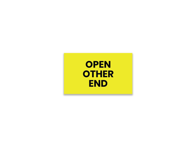 Open Other End Warehouse Receiving Labels 3'x5' Rectangle Labels 500 Qty/Roll Paper, Easy Peel and Stick, Strong Adhesive, No Residue, Made in USA