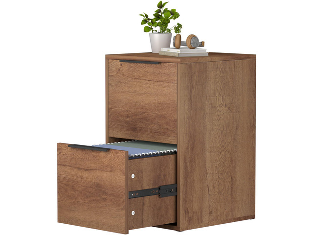 File Cabinet, 2 Drawer Filing Cabinet for Home Office, Modern Farmhouse File Cabinets with Hanging Rail for Letter Files,Small Vertical File...