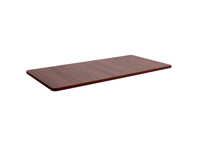 Universal 60 x 30 inch Table Top for Standard and Sit to Stand Height Adjustable Home and Office Desk Frames, Dark Walnut Desktop, DESK-TOP60-30D