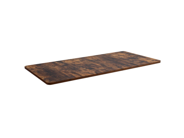 Universal 60 x 30 inch Table Top for Standard and Sit to Stand Height Adjustable Home and Office Desk Frames, Rustic Vintage Brown Desktop,...