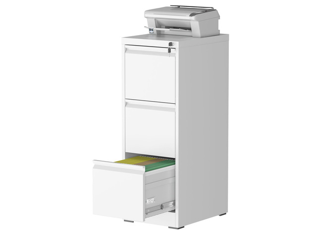 3 Drawer Vertical File Cabinet with Lock, Metal Filing Cabinets for Home Office, Heavy Duty File Storage Cabinet for Legal/Letter/A4 Documents,...